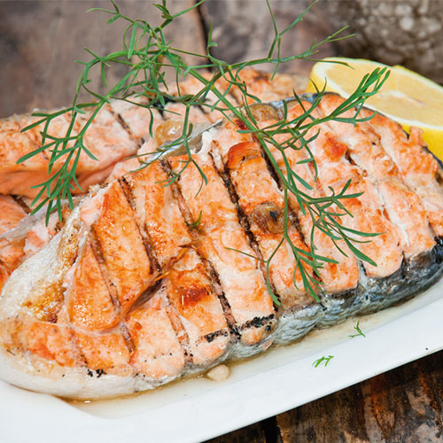 Filetes de salm&oacute;n a la plancha